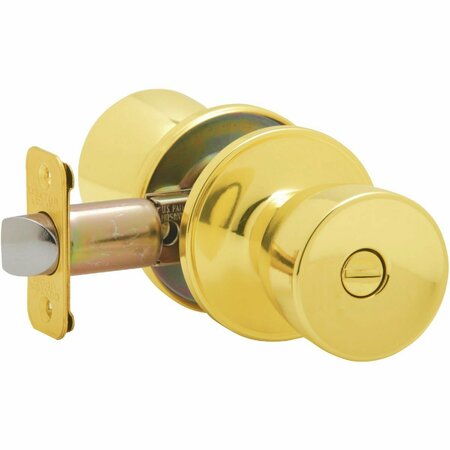 DEXTER BY SCHLAGE Bright Brass Bed & Bath Door Knob J40VBYR605